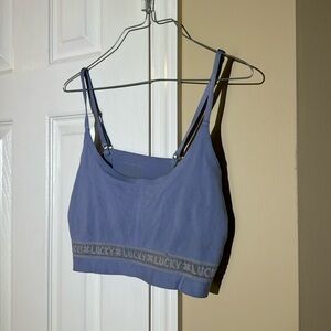 Lucky Brand Blue Bralette, size large